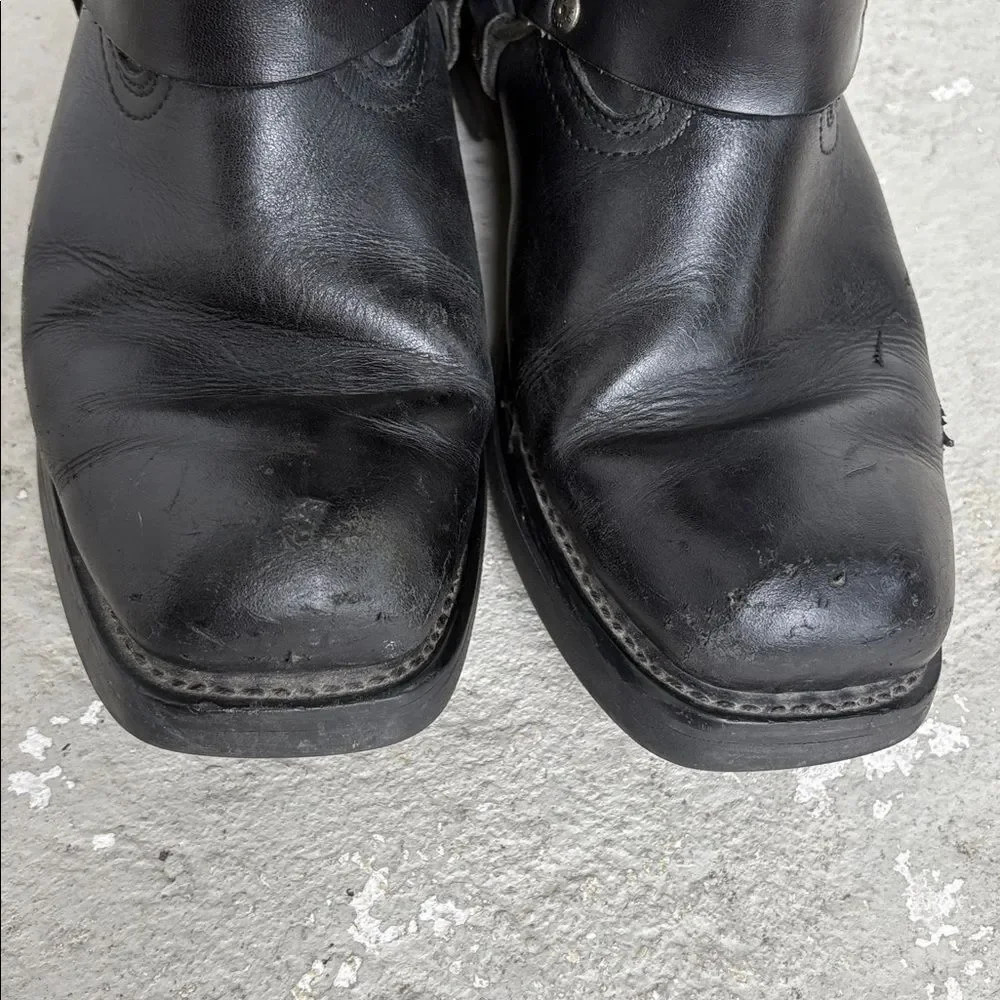 Harley Davidson, harness, mega size logo biker boot